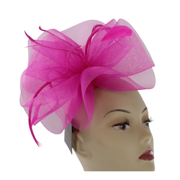 Bellissima Fine Millinery Church Wedding Derby Fascinator Hat Headband #FSC5 - Picture 1 of 3